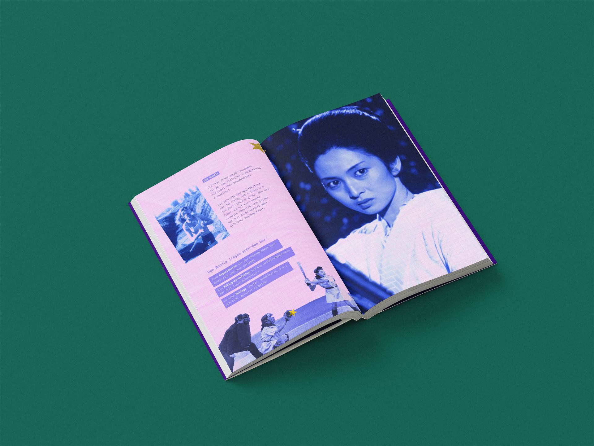 Film auf Papier — Zine-Mockup